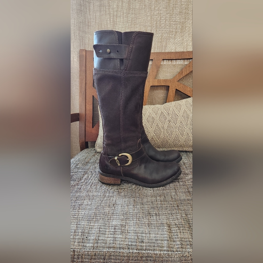 Timberline leather and suede boots